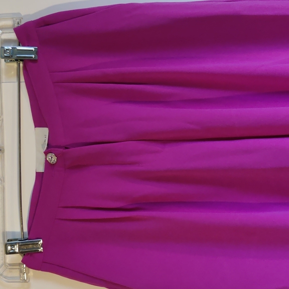 Fleur du Mal Hot Pink Wide Leg High Rise Pants Size 2 - Picture 7 of 9